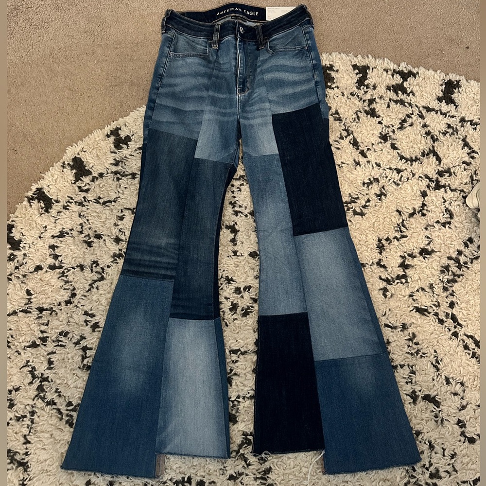 American Eagle - Patchwork Festival Flare Jean